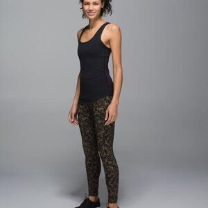 Lululemon Wunder Under Pant Mystic Jungle Fatigue Green Black Full Length Size 6